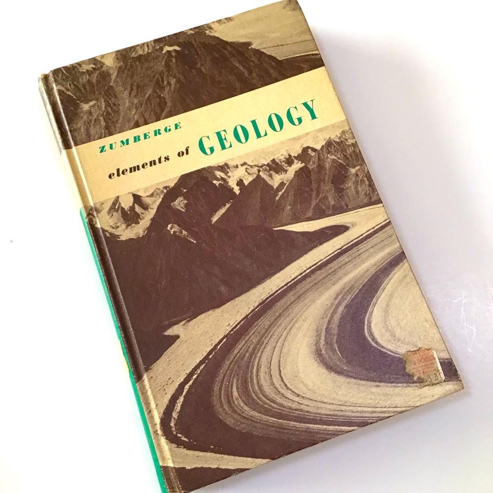 Elements of Geology Zumberge 1958 1st Edition Wiley Sons Illustrated HC VTG 50s